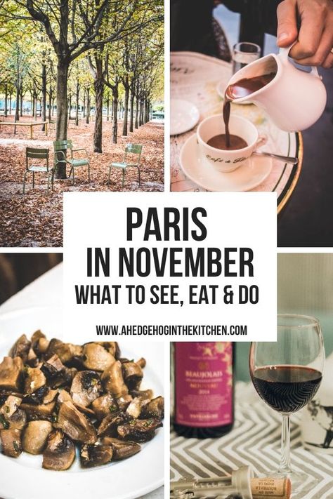 Your guide to visiting Paris in November - everything from what to wear, things to do & what weather to expect. If you are planning to travel to Paris in November then this guide is for you! #Paris Paris In November, Travel To Paris, Paris In The Fall, Visiting Paris, Paris Food, Paris Itinerary, Paris Travel Tips, Paris France Travel, Paris Travel Guide