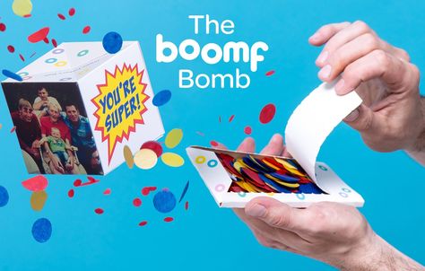 Boomf: Exploding Confetti Cards and Personalised Marshmallows! For Every Occasion. Paper Origami Diy, How To Make Confetti, Exploding Gift Box, Confetti Cards, Card Images, Personalized Greeting Cards, Diy Valentines Gifts, Fancy Fold Cards, Birthday Cards Diy