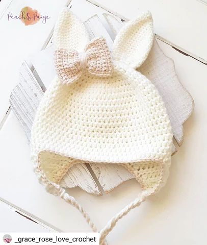 Bunny Beanie, Baby Bunny Hat, Crochet Baby Bonnet, Beanie Crochet, Bunny Hat, Crochet Etsy, Beanie Pattern, Crochet Bunny, Crochet Beanie