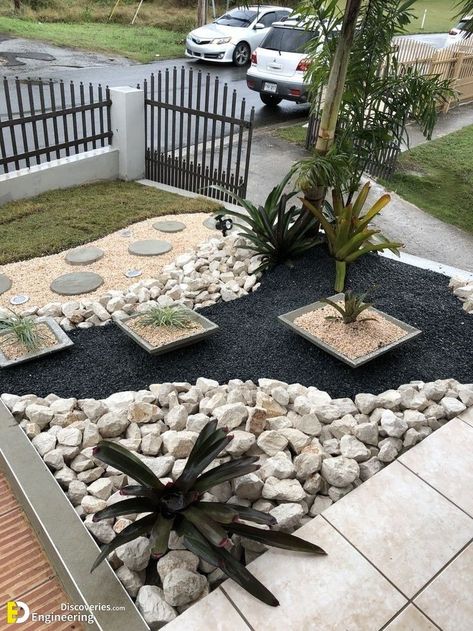 Front Lawn Landscaping, Rocks Landscaping, Front Garden Landscape, Small Front Yard Landscaping, نباتات منزلية, Rock Garden Design, Front Yard Garden Design, Landscaping With Large Rocks, Rock Garden Landscaping