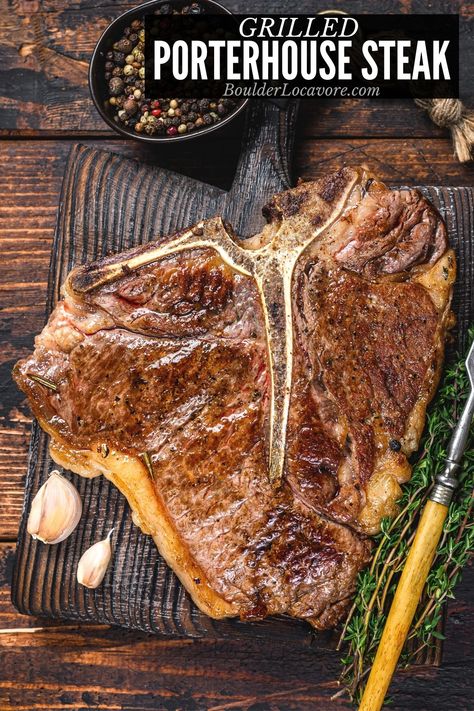 Steak On Gas Grill, Porterhouse Steak Recipe, Grilled Porterhouse Steak, Steak On The Grill, Steak Temperature, Steak Doneness, Porterhouse Steak, Rare Steak, Ny Strip Steak