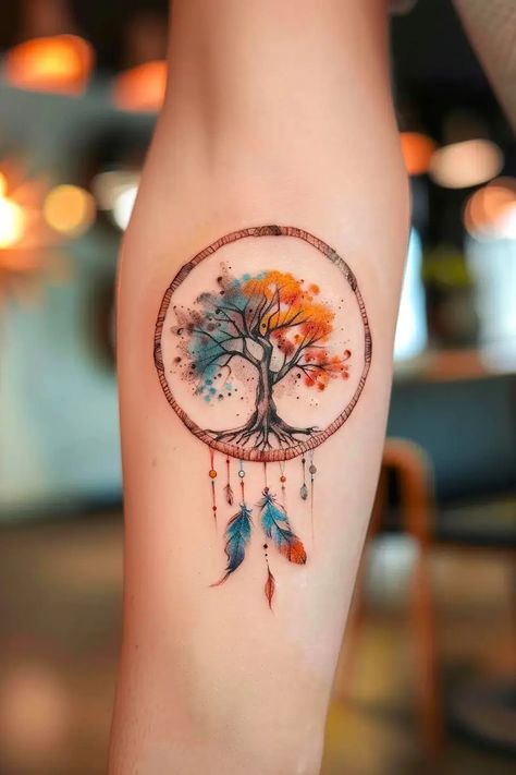 Spiritual Stomach Tattoos Women, Spiritual Hand Tattoos For Women, Tree Of Life Tattoo Ideas, Tree Of Life Tattoo Feminine, Tattoo That Represents Growth, Tree Of Life Tattoos, Yggdrasil Tattoo, Rebirth Tattoo, Private Tattoos