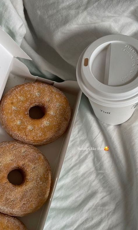 Coffee Captions Instagram, Donuts Aesthetic, Food Story, Food Captions, Coffee Instagram, Coffee And Donuts, Western Food, Instagram Ideas Post, Think Food