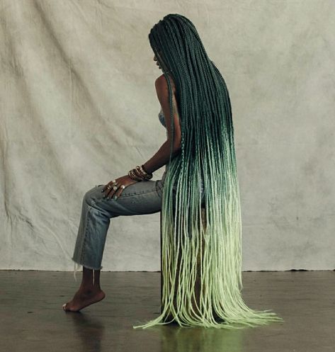 Long Hair Braided Hairstyles, Ombre Box Braids, Ombre Braid, Blonde Box Braids, Long Box Braids, Box Braids Styling, Ombre Hair Color, African Braids, Long Braids