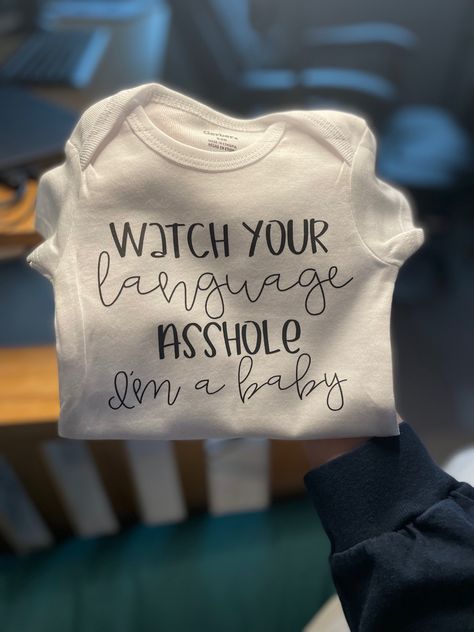 Onesie Vinyl Ideas, Onesie Decorating Ideas, Diy Onesies Cricut, Cute Onsie Sayings Cricut, Cricut Onsies Zazzle, Baby Shower Onesie Decorating, Funny Girl Onesies, Onesie Decorating, Little Duck