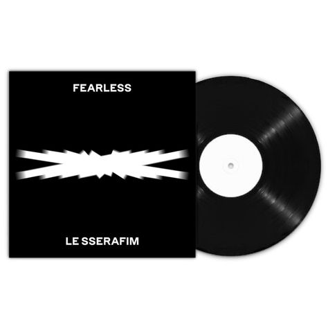 Le Sserafim Fearless Vinyl Widget 💗 Le Sserafim Widget, Le Sserafim Black And White, Fearless Vinyl, Vinyl Widget, Kpop Vinyl, Le Sserafim Fearless, Vinyl Wishlist, Widget Design, Phone Themes