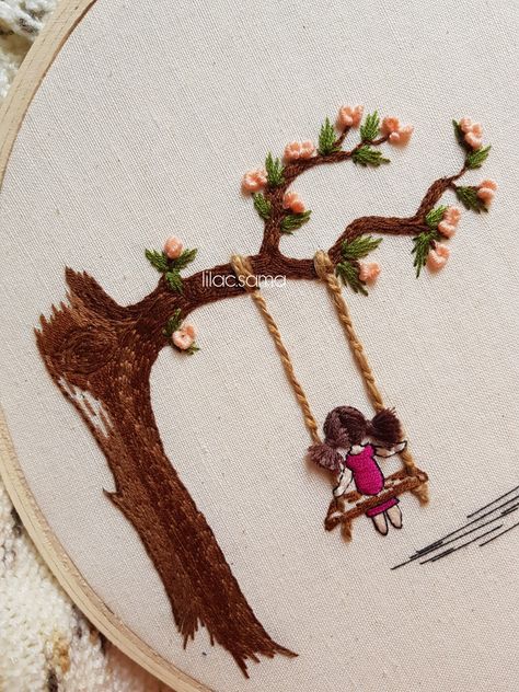 Bday Frames, Lilac Embroidery, Embroidery Portrait, Baby Diary, Window Garden, Basic Hand Embroidery Stitches, Garden Embroidery, Embroidery Sweater, Baby Tattoos