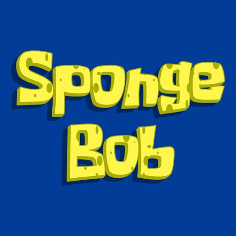 Spongebob Logo, 3d Projection, Comic Font, Text Generator, Logo Text, 3d Background, 3d Logo, Text Effect, Text Style