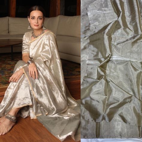 Excited to share this item from my #etsy shop: Silver Saree Pure Tissue Silk India wedding sarees hand weave sari blouse for women's wear hand-loom Fabric Saree USA Silver Saree, Saree Indian Wedding, Wedding Outfits For Women, India Wedding, Set Saree, Tissue Saree, Handloom Fabric, Silver Silk, Indian Fashion Saree