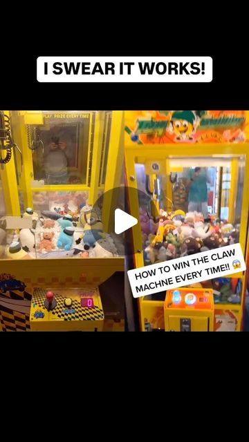 Clawbossnj on Instagram: "How to win the claw machine every single time! I swear it works!" Homemade Claw Machine, Claw Machine Hacks, How To Win Claw Machine, How To Win The Claw Machine Every Time, Small Claw Machine, Grab Machine, Fun Pool Games, Amy Ward, Toy Machine