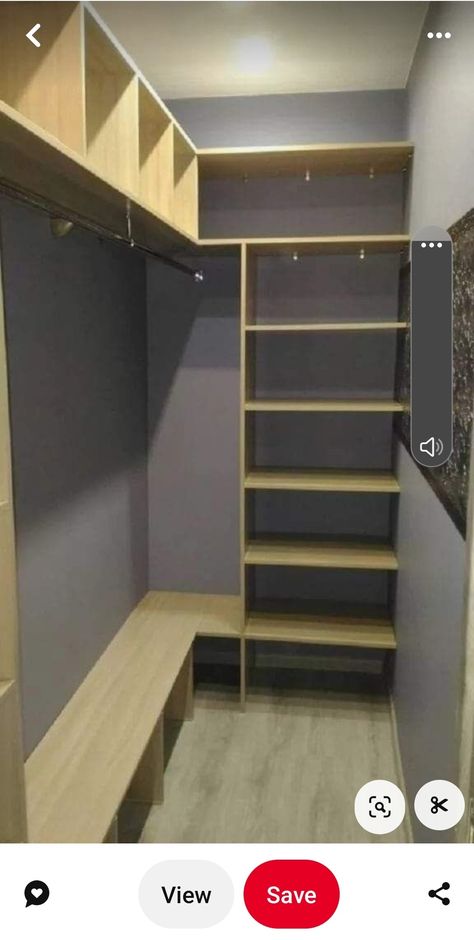 Narrow Closet Design, Organization Wardrobe, Narrow Closet, Aesthetic Wardrobe, Wardrobe Organization, Closet Design Layout, Walk In Closet Design, Closet Renovation, Closet Layout