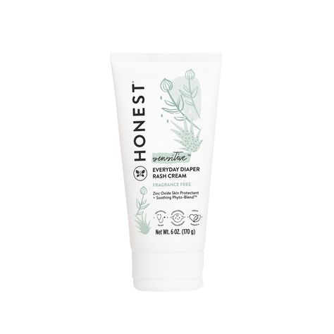 Diaper Rash Cream | Honest Chafed Skin, Diaper Bag Essentials, Diaper Rash Cream, The Honest Company, Rash Cream, Healing Ointment, Honest Company, Skin Redness, Linoleic Acid