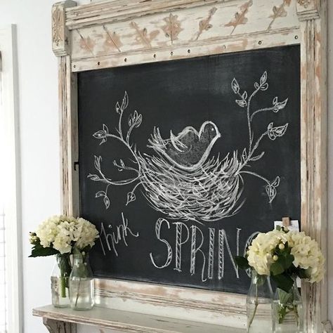 Spring Chalkboard Ideas, Spring Chalkboard Art, Spring Chalkboard, Easter Chalkboard, Chalkboard Doodles, Chalkboard Writing, Blackboard Art, Kitchen Chalkboard, Chalk Design