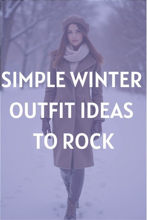 Simple Winter Outfit Ideas to Rock Simple Winter Outfit Ideas, Dressing For Cold Weather, Outfit With Flannel, Minimalist Winter Wardrobe, Grunge Fall Outfits, Layering Essentials, Simple Winter Outfits, Chic Fall Fashion, Minimalist Winter