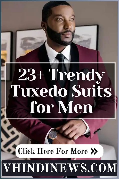 Discover how to style a tuxedo suit for men with these 23 sophisticated looks. From classic black tie to modern twists, find inspiration to make your formal attire stand out. #TuxedoStyle #MensFashion #FormalWear #MenInTuxedo #ElegantMenswear #SuitUp #BlackTieFashion #DapperLook #MenStyleGuide #ClassicMenswear Tuxedo And Sneakers Men, Christmas Tuxedo Men, Tuxedo Styles For Men, Black Tuxedo Shirt, Men Wedding Dress, Tuxedo Suit For Men, Tuxedo Styles, Men Attire, Men's Hipster Style