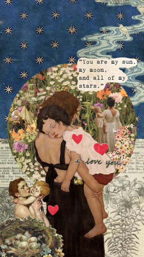 Mama love #motherhood #mother #collageart #nature Baby Collage, Love Collage, Baby Scrapbook, Baby Art, Mother And Baby, Mothers Love, Create Collage, Creative Play, Your Aesthetic