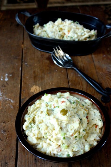 Green Olive Potato Salad Recipe Green Olive Potato Salad, Potato Salad With Green Olives, Potato Salad With Olives, Cajun Potatoes, Potato Salad Mustard, Best Potato Salad Recipe, Potatoe Salad, 49ers Game, Main Salad