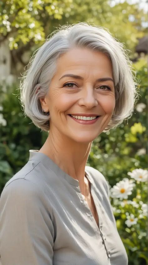 23 Chic Bob Haircuts for Older Women: Voluminous, Sleek & Edgy Styles Choppy Bobs, Haircut Gray Hair, Feminine Features, Classic Bob Haircut, Chic Bob, Haircuts For Older Women, Medium Hair Styles For Women, Hair Mistakes, Classic Bob