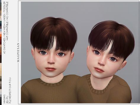 Cc Toodler Sims 4, Sims 4 Cc Hair Toddler, Ts4 Kids, Toddler Hair Sims 4, The Sims 4 Bebes, Toddler Cc Sims 4, Toddler Hairstyles Boy, Ts4 Hair, Sims 4 Toddler Clothes