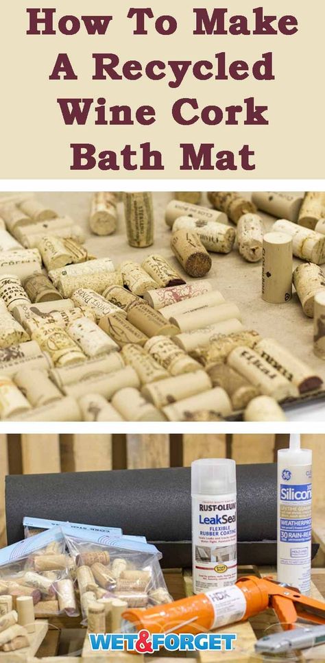 Cork Bath Mat, Bath Mat Ideas, Wine Cork Wall Decor, Wine Cork Diy Projects, Bath Mat Diy, Cork Diy Projects, Diy Cork, Wine Cork Diy Crafts, Mat Ideas