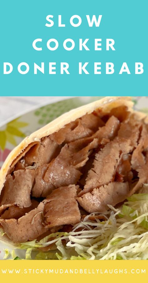 Slow Cooker Lamb Kebab, Lamb Doner Kebab Recipe, Donner Kebab Recipe, Donair Meat Recipe, Doner Kebab Recipe, Kebab Doner, Donner Kebab, Lamb Kebab, Doner Kebabs