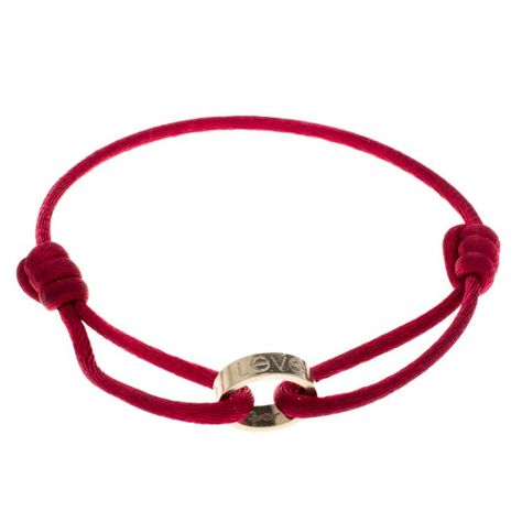 Cartier Love 18K White Gold Red Cord Adjustable Bracelet  Cartier | The Luxury Closet Silk Cord Bracelet, Bracelet Cartier, Silk Cord, Cord Bracelet, Cartier Love, Luxury Closet, Adjustable Bracelet, Kuwait, Red Gold