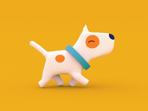 Little Doggo walk 3D by Jonathan Dahl Mike Yamada, Python Course, Learn Python, 3d Dog, 3d Figures, Motion Graphics Inspiration, Dog Walk, Motion Graphics Design, Motion Design Animation