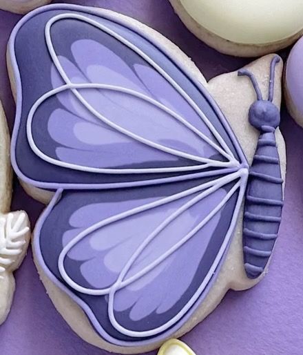 Butterfly Decorated Cookies, Purple Sugar Cookies, Butterfly Baby Shower Cookies, Butterfly Cookies Royal Icing, Butterfly Cookies Decorated, Butterfly Decorated Cookies Royal Icing, Butterfly Iced Cookies, Butterfly Birthday Cookies Decorated, Blue Butterfly Cookies Decorated