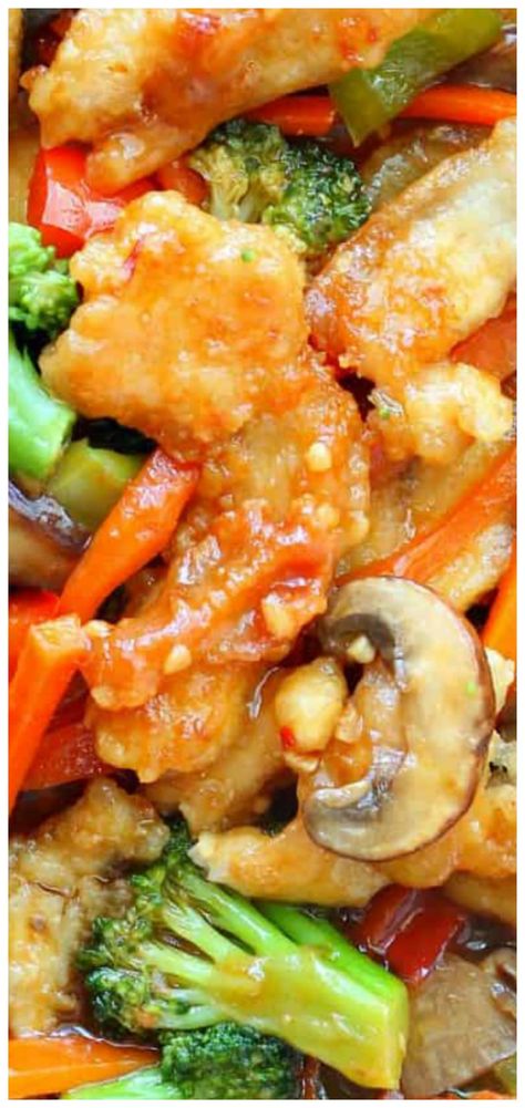 Hunan Chicken Recipe, Hunan Chicken, Chinese Meals, Chinese Chicken Recipes, Cheap Food, Chicken Easy, Easy Asian Recipes, Chinese Chicken, Sauteed Veggies