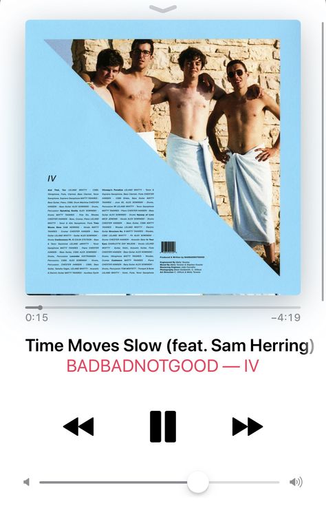 BadBadNotGood - Time Moves Slow Time Moves Slow, Oliver Tate, Lyrics Aesthetic, Movie Posters, Music, Film Posters