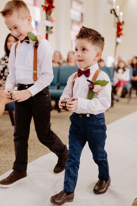 Ring Boy Outfits, Wedding Ring Bearer Outfit, Kids Wedding Outfits, Ring Bearer Boy, Wedding Outfit For Boys, Non Traditional Wedding Ring, Fall Wedding Outfits, Bearer Outfit, Ring Bearers