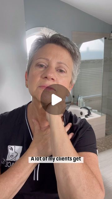 Nicholle Roberson - FACEit on Instagram: "This exercise helps to stretch the neck muscles as well as the plasma that goes up the side of the neck and then over the jawline. When I’m working in salon, a lot of people have facial adhesions right under the jawline and have tightness right on the side of the neck.  This can have an effect on the jowls, and marionnette lines causing sagginess and droopiness.  #FACEit #FACEitjax #nikkisquicktips #faceyoga #esthetician #fasciastretching #jacksonvilleflorida #neptunebeach #holistichealthcoach #fasciarelease" Fascia Stretching, Everyday Exercise, Neck Muscles, Holistic Health Coach, Fountain Of Youth, Face Yoga, A Lot Of People, Esthetician, Muscles