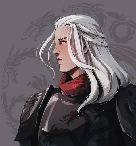 Rhaegar Targaryen Aemon Targaryen, Rhaegar Targaryen, Game Of Thrones Artwork, Got Game Of Thrones, Targaryen Art, Asoiaf Art, Dnd Dragons, Targaryen Aesthetic, Gra O Tron