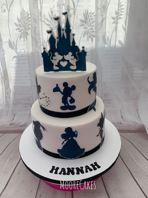 Disney cake Disney 21st Birthday Cake, Disney 18th Birthday Cake, Disney Inspired Cakes, Disney Birthday Cupcakes, Disney Birthday Cakes For Adults, Disney Cakes For Adults, Disney World Cake, Disneyland Birthday Cake, Disney Cake Ideas