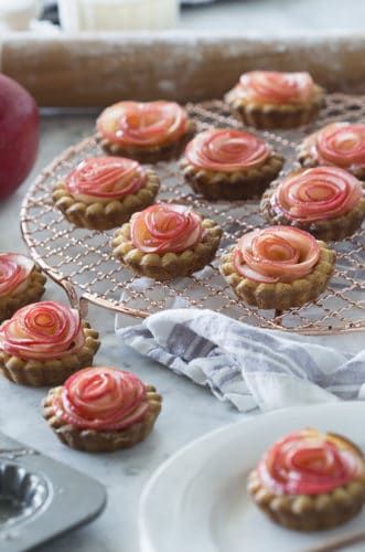 Apple Rose Pie, Mini Tartlets, Apple Rose Tart, Fall Desserts Apple, Tartlets Recipe, French Cookies, Apple Rose, Preppy Kitchen, Fall Desserts Easy