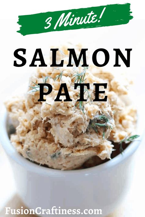 3 Minute Salmon Pate Tinned Salmon Recipes, Salmon Pate Recipe, Pink Salmon Recipes, Leftover Salmon Recipes, Toast Points, Salmon Pate, Salmon Appetizer Recipes, Smoked Salmon Pate, Salmon Spread