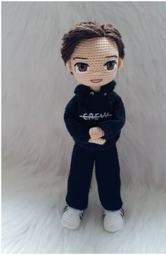 Amigurumi Character Doll Pattern Amigurumi Doll Hair Boy, Amigurumi Hair Boy, Amigurumi Boy Doll Free Pattern, Crochet Boy Doll Free Pattern, Crochet Doll Hair Pattern Free, Amigurumi Person, Amigurumi Doll Hair, Crochet Person, Crochet Boy Doll