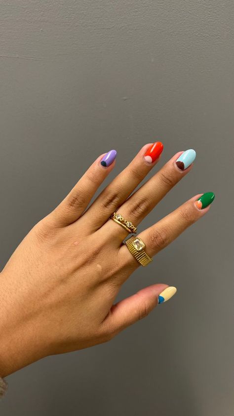 60s Nails, Fancy Nails Designs, 60s Style, Nails Summer, Minimalist Nails, Funky Nails, Fancy Nails, Dope Nails, Mani Pedi