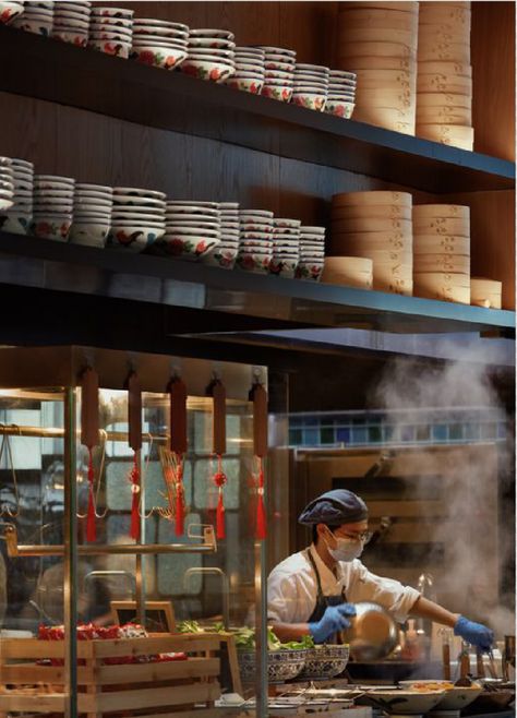 Hongkong Dimsum Restaurant, Dimsum Restaurant Design, Chinese Kitchen Design, Dimsum Restaurant, Asian Restaurant Interior Design, Chinese Restaurant Interior Design, Asian Restaurant Design, Chinese Restaurant Interior, Chinese Restaurant Design