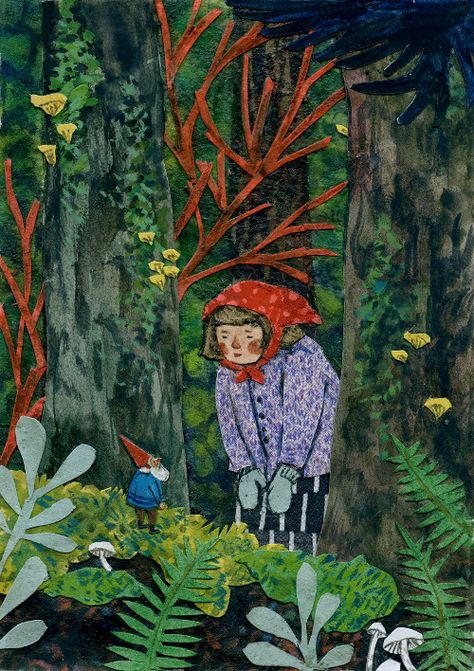 Phoebe Wahl, Watercolor Collage, 동화 삽화, Have Inspiration, The Encounter, 캐릭터 드로잉, Art Et Illustration, Arte Fantasy, Childrens Illustrations