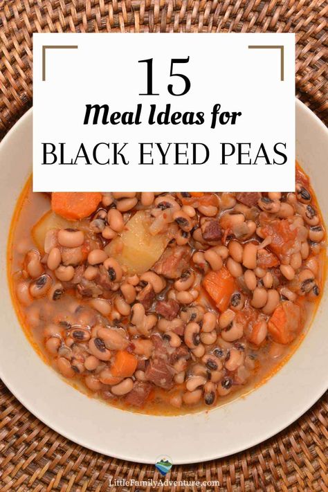 Bring on the New Year's luck. Find out what to serve with black eyed peas for an amazing meal. From main dishes like vegetarian chili to sides like corn muffins, coleslaw, and mac and cheese - we’ve got you covered. Black Eyed Peas Dinner Ideas, What To Serve With Black Eyed Peas, Black Eyed Peas And Rice, Blackeyed Pea Recipes, Black Eyed Pea Salad, Blackeyed Peas, Rice Dinner, Corn Muffins, Rice And Peas