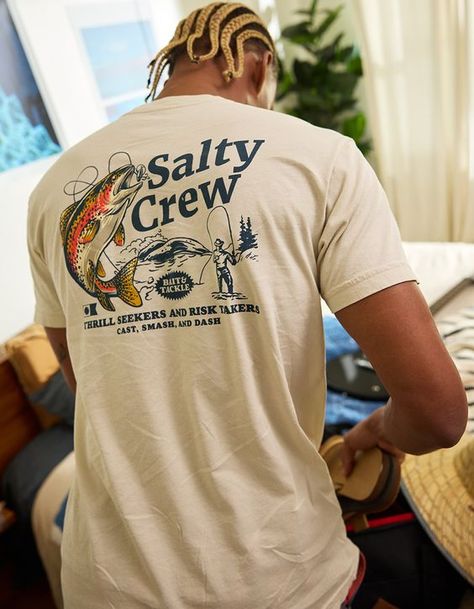 Salty Crew Sneak Away Tee T shirt #tshirt t-shirt #t_shirt t shirts #tshirts t-shirts #t_shirts T shirt design #tshirtdesign T-shirt designs #t_shirtdesign T shirts designs #tshirtsdesigns 2.993 Fishing Graphic Tees, Vintage Graphic Tees Men, Trendy Graphic Tees Men, Men's Graphic Tee, Texas Graphic Tee, Graphic T Shirts Men, Outdoor Graphic Tees, Men’s Style Graphic Tees, Men’s Graphic Tee