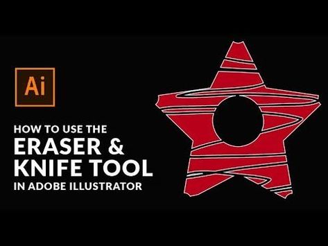 In this Adobe Illustrator tutorial I am going to show you how to use 3D Effects in Adobe Illustrator. Add depth and perspective to any vector object you create!  Drag the tool over the area you want to erase but you can control the tool by doing the follo Illustrator Basics, Learn Illustrator, Knife Tools, Create Your Own Font, Slice Tool, Adobe Illustrator Tutorial, Adobe Illustrator Draw, Adobe Illustrator Design, Adobe Tutorials