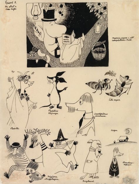 Moomin Comic Strip, Moomin Comic, Magic Drawings, Moomin Cartoon, The Moomins, Moomin Valley, Gorillaz Art, Tove Jansson, Sketchbook Art Journal