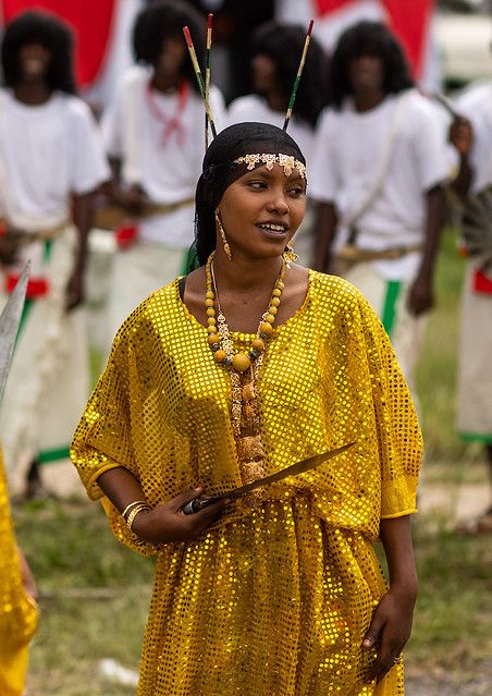 Afar Tribe, Asmara Eritrea, German East Africa, Afrocentric Style, African Aesthetic, African Couture, Cultural Dress, Eric Lafforgue, Woman Dancing