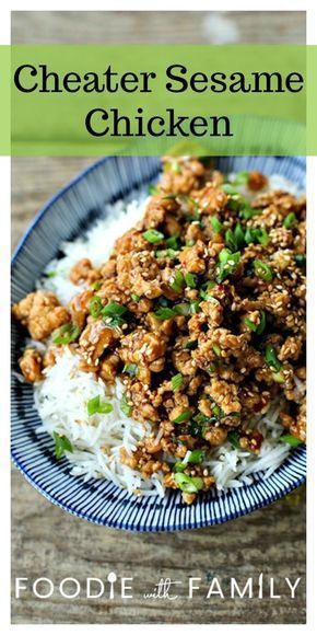 Chinese Ground Chicken Recipes, Sesame Ginger Chicken Crumbles, Ground Ginger Recipes, Ground Chicken Asian Recipes, Asian Ground Chicken Recipes, Asian Ground Chicken, Ground Chicken Recipes For Dinner, Ground Chicken Stir Fry, Chinese Sesame Chicken