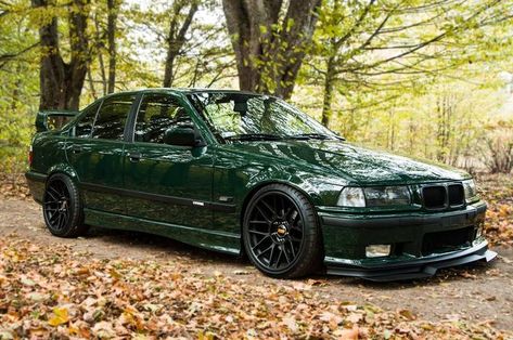 Green BMW E36 Bmw E36 Modified, Bmw E36 318i, E36 Sedan, Bmw E46 Sedan, E46 Sedan, E36 Coupe, Carros Bmw, Rolls Royce Motor Cars, Serie Bmw