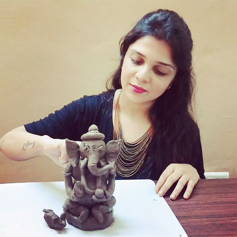 Mitti Ke Ganesh Ji, Ganpati Making At Home, Eco Friendly Ganesha Making, Ganpati Making, Ganesha Making, Eco Friendly Ganesha, Clay Ganesha, Ganesh Ji, Camera Phone