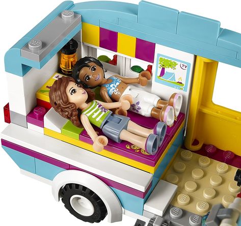 LEGO Friends Summer Caravan 41034 Building Set : Amazon.co.uk: Toys & Games Lego Friends Sets, Lego Store, Random Crafts, Sets Summer, Friends Set, Lego Design, Lego Friends, Car Cartoon, Creative Thinking