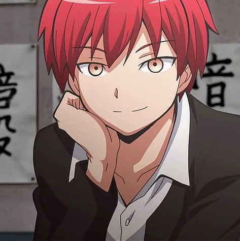 Karma Akabane, Anime Character, Red Hair, Red, Hair, Anime, White